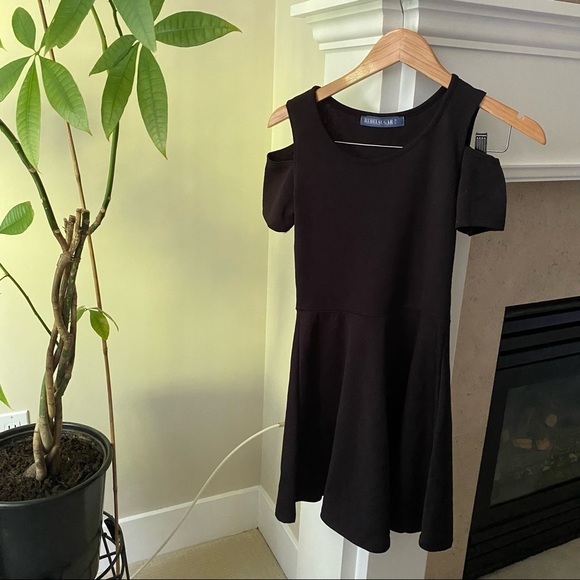 REBEL SUGAR Black Cutout Fit and Flare Mini Dress - Picture 2 of 5